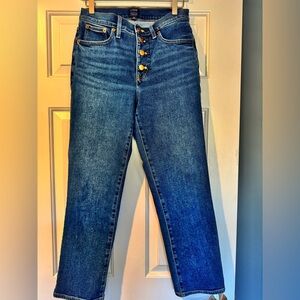 J Crew Factory Essential straight jean with button fly in all-day stretch (28)